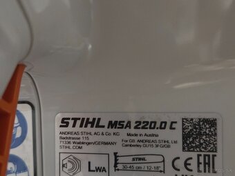 Stihl msa 220c-bq aku pila set zaruka dva roky - 10