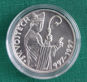 ČESKÉ strieborné pamätné 200Kč, 1994-1997, Bk - 10