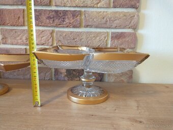 kryštál, sklo,  žardiniéra, misa - 10