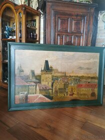 Predám starý obraz Praha - 10