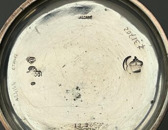 Strieborné ART-DECO hodinky v peknom stave - 10