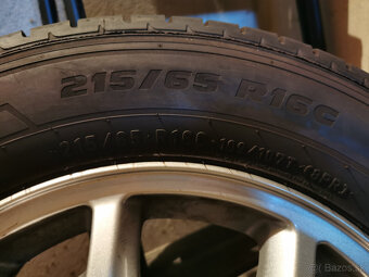 Ford Transit - originál 16" alu disky s letnými pneu 5x160 - 10