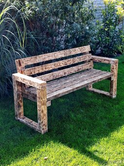 Drevená lavička/lavica - 10