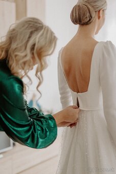 Svadobné šaty, veľkosť 36/38 - 10