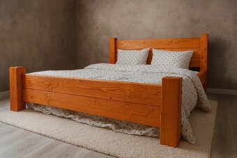 Manželská posteľ-masív - 10