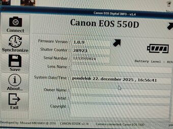 Canon EOS 550D APS-C zrkadlovka 18 megapixelov - 10