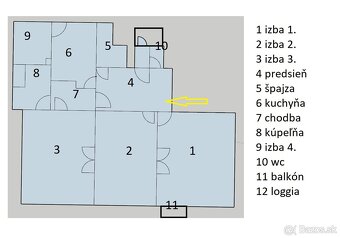 Priestranný 3+ izbový byt na Hornej ulici - 10