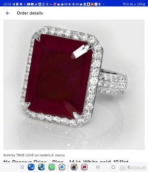 Briliantovy prsten s 12.11ct rubinom - 10