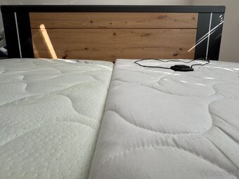 Predám kvalitnú posteľ 160x200cm + LED osvetlenie - TOP stav - 10