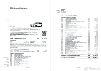 2021 - BMW 540i - zaruka do april 2026, ODPOCET DPH - 10