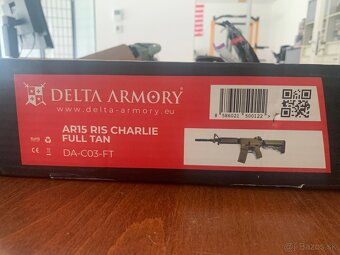 Airsoft Delta Armory zbraň M4 AR15 RIS Charlie Full Tan - 10