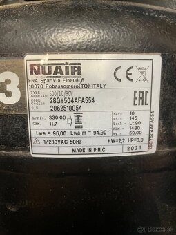 Vzduchový 2-valcový kompresor 230v 2,2kw - 10