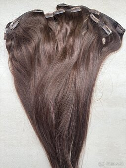 Clip in vlasy - 45 cm, gastan, živé - 10