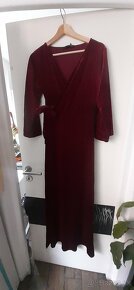 Vínovo červené šaty s vysačkou - 10
