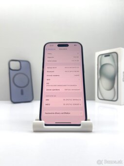 iPhone 15 BLACK 128GB TOP STAV AKO NOVÝ ORIGINÁL - 10