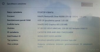 Mini Notebook / Tablet PC Lenovo Yoga 330-11IGM s novým SSD - 10