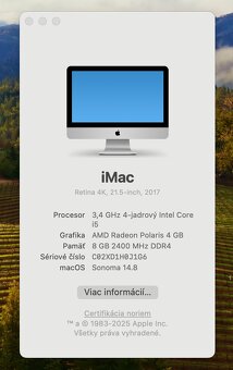 iMac 21.5 Retina 4K / MacOS Sequioa / 1 rok záruka - 10