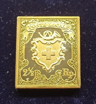 Strieborné známky Helvetia - 10