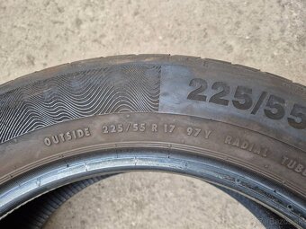 225/55 r17 letné 4 ks CONTINENTAL dezén 5,7 - 5,4 mm DOT2019 - 10