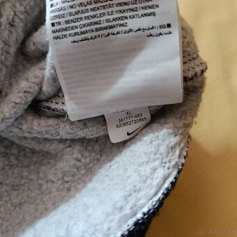 Nike modrá mikina s veľkým logom spellout y2k vintage XL - 10