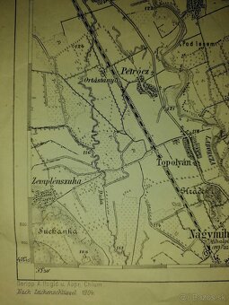 Stará mapa Humenné a okolie-1904. - 10