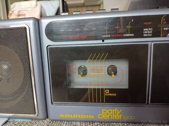 Grundig party center 2200, radiomagnetofon retro 2 kazeťák - 10