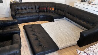 Kožená sedacia súprava + 2 kreslá – pravá koža - 10