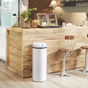 Bezdotykový elektrický odpadkový kôš BIN 40-56l biely čierny - 10