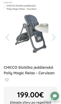 Detská jedálenská stolička Chicco - 10