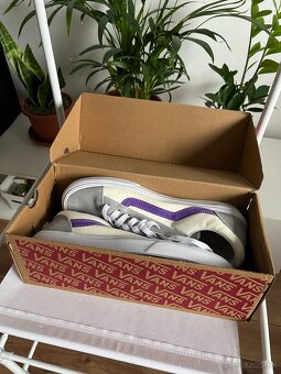 Vans Old Skool 43 fialové sivé nové - 10