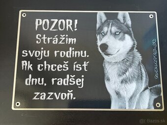 Tabuľky pozor pes - 10