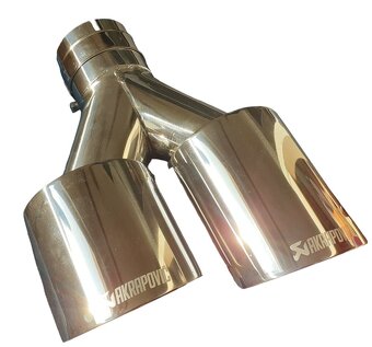 Nerezová univerzálna leštená koncovka výfuku Logo Akrapovič - 10