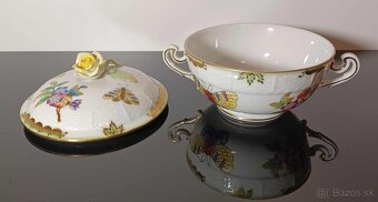 Nádherná porcelánová miska , dóza HEREND top stav. - 10