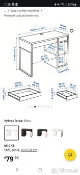 Ikea micke + otočná stolička - 10