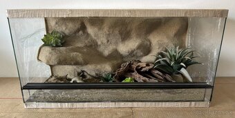 Terárium 80x40x40 s 3D stenou - 10