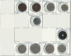 Zbierka mincí - rôzne svetové mince Afrika, Ázia, Ostrovy - 10