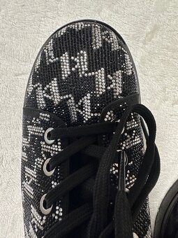 Krásne kožené topánky s kamienkami Karl Lagerfeld originál - 10