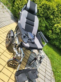 elektrický invalidný vozík XL 53cm do170kg novy 10km/h - 10