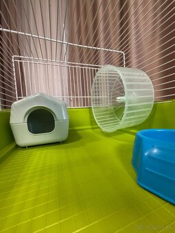 🐹 Predám 2 klietky FERPLAST + príslušenstvo + pelech - 10