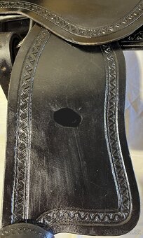 Westernový sedlový komplet 9) černé Basket - 10