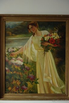 Obraz - Žena s kyticou - 10