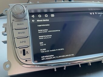 FORD android rádio 4-jadro 4GB+64GB, AndroidAuto, Carplay - 10