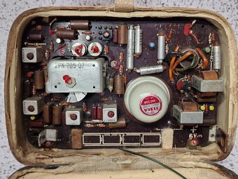 Tesla T 2800 B-2 / Radio Mír ☆ starožitné kabelkové radio - 10