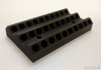 Nástenný držiak na bity 1/4" (6,3 mm) – praktický organizér - 10