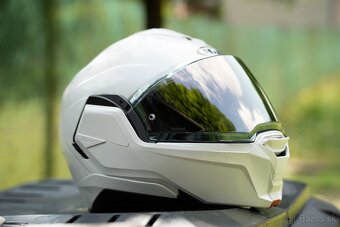 Preklápacia prilba na motocykel HJC I100 Solid perleťovo bie - 10