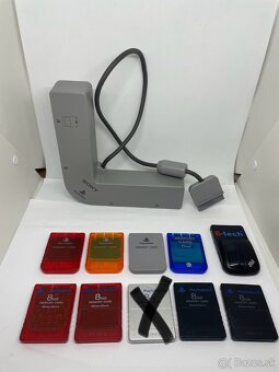 Sony Playstation PS1, PS2, ovládače, Multitap, karty - 10