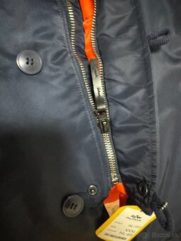 Alpha Industries Parka zimna bunda tmavomodrá - 10
