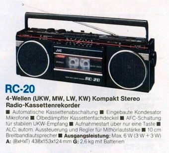 Aiwa Stereo a JVC na 12v 230v aj Baterky - 10