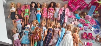 Barbie domček + bábiky 20ks +mega výbava - 10