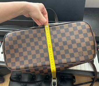Veľká kockovaná hnedá kabelka na plece aj crossbody - 10